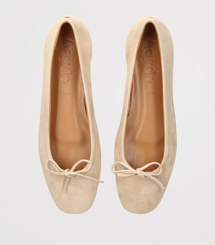 Aeyde Suede Delfina Ballet Flats - Image 4
