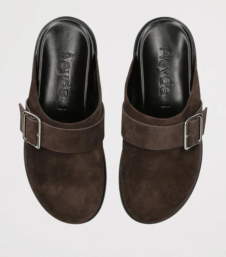 Aeyde Suede Finja Mules - Image 4