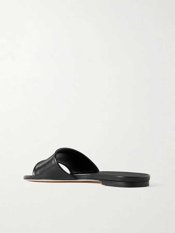 Aeyde - Sumi Leather Slides - Black - Image 3