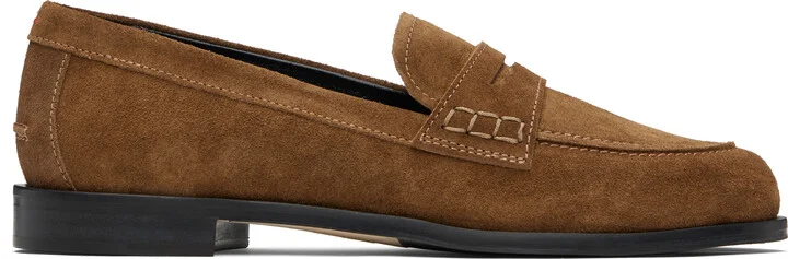 Aeyde Tan Oscar Suede Loafers