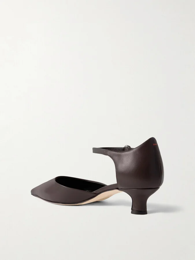 Aeyde - Tillie Leather Pumps - Brown - Image 3