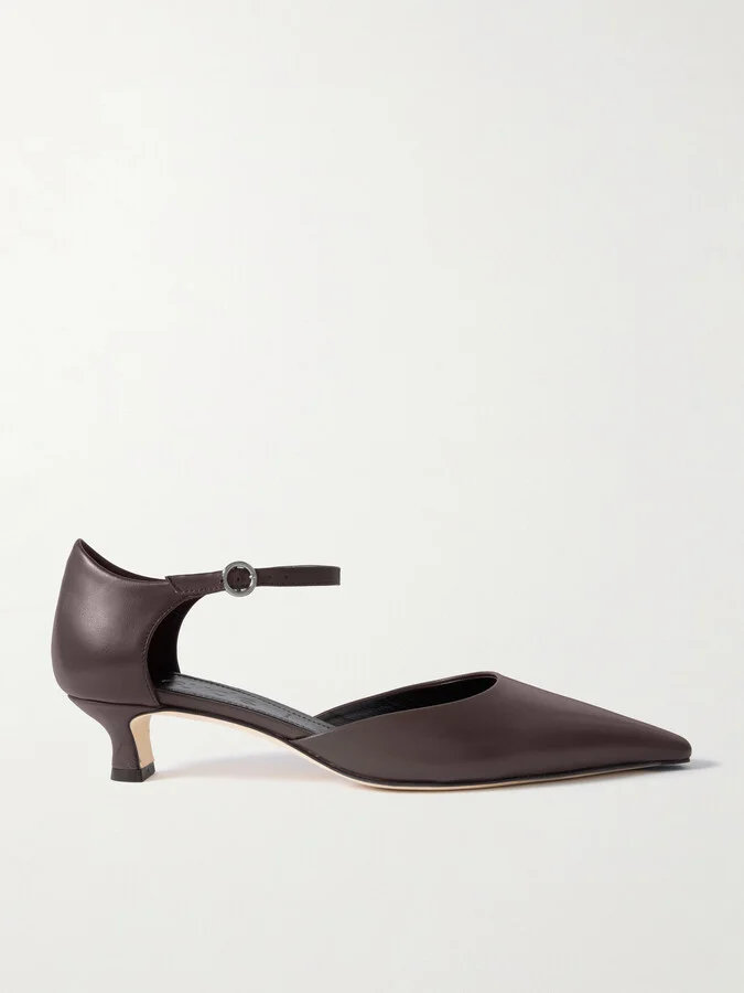 Aeyde - Tillie Leather Pumps - Brown