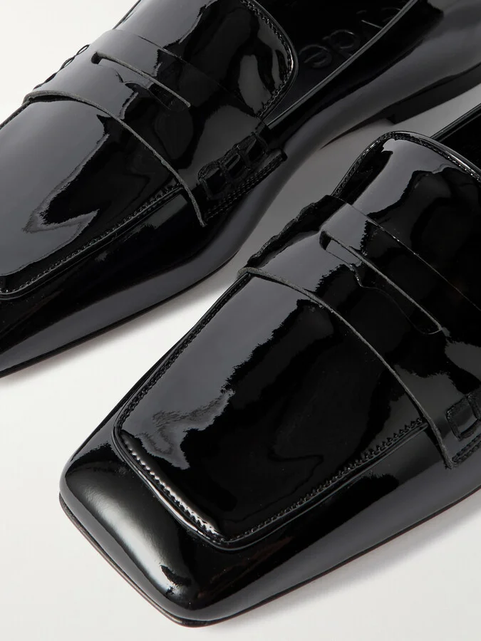 Aeyde - Tom Patent-leather Loafers - Black - Image 4