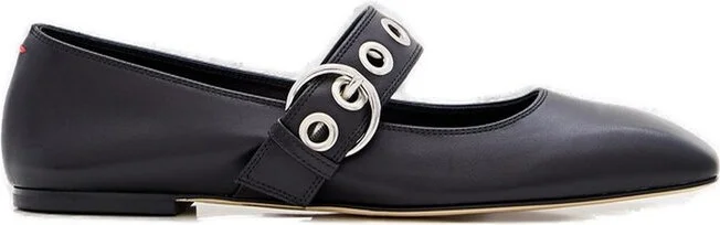 Aeyde Uma Eyelet Ballerina Flats