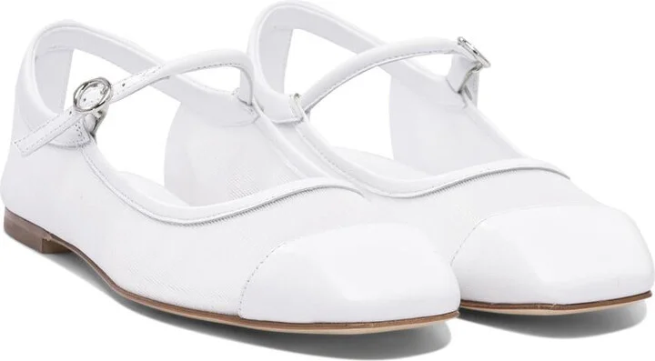 Aeyde "Uma Eyelet" Mary Jane Bellet Flats - Image 2