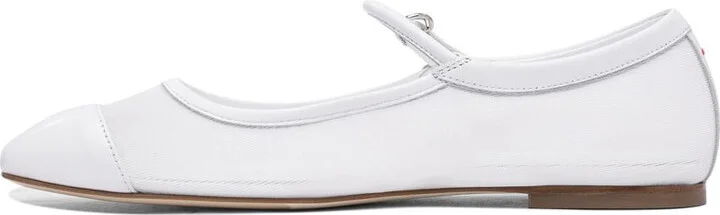 Aeyde "Uma Eyelet" Mary Jane Bellet Flats - Image 3