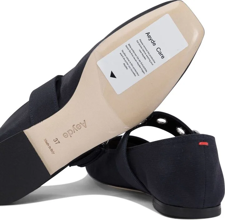 Aeyde "Uma Eyelet" Mary Jane Bellet Flats - Image 5