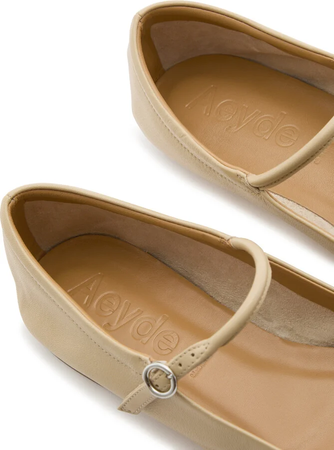 Aeyde Uma Leather Ballet Flats - Image 4
