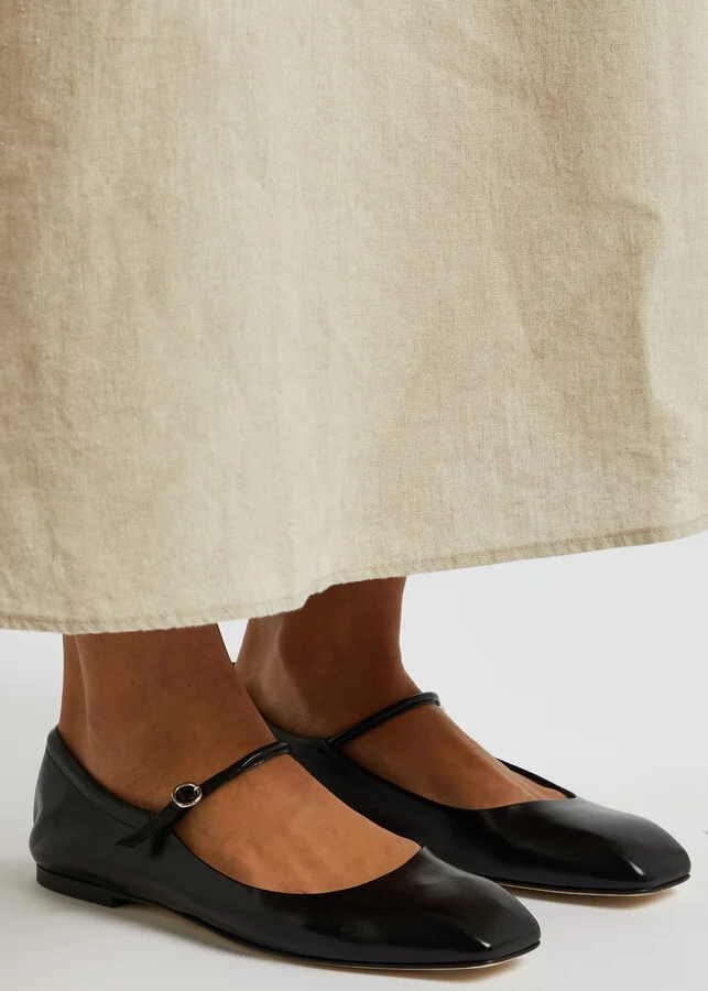 Aeyde Uma Leather Ballet Flats - Image 5