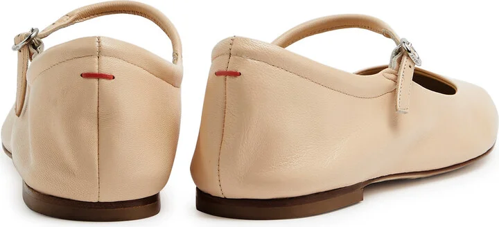 Aeyde Uma Leather Ballet Flats - Image 7