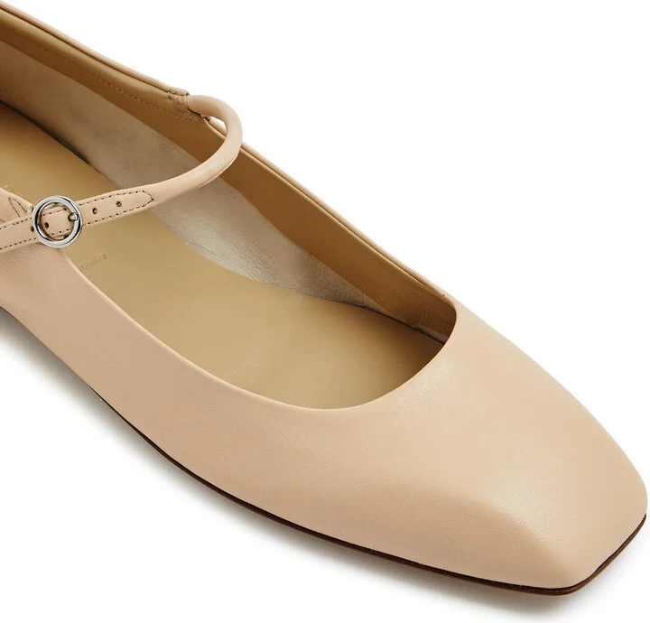 Aeyde Uma Leather Ballet Flats - Image 8