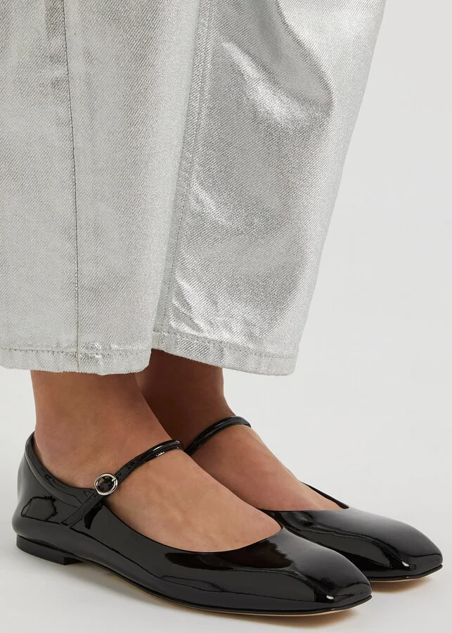 Aeyde Uma Patent Leather Mary Jane Flats - Image 5