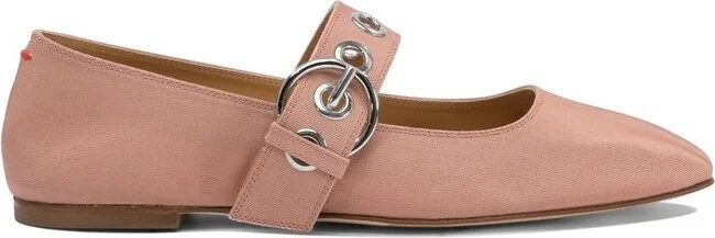 Aeyde Uma Square Toe Mary Jane Flats