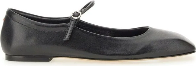 Aeyde Uma Square Toe Mary Jane Flats