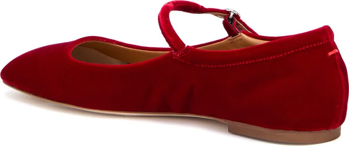 Aeyde Uma Velvet Ballet Flats - Image 2