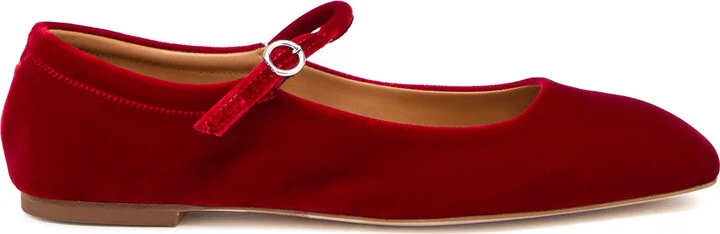 Aeyde Uma Velvet Ballet Flats