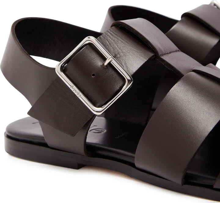 Aeyde Whit Leather Fisherman Sandals - Image 4