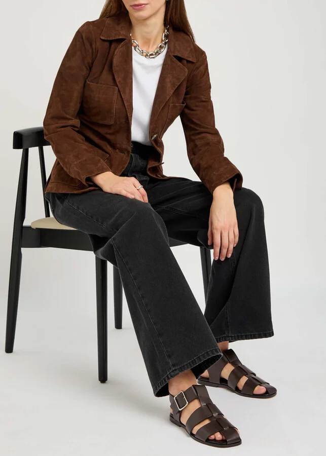 Aeyde Whit Leather Fisherman Sandals - Image 5