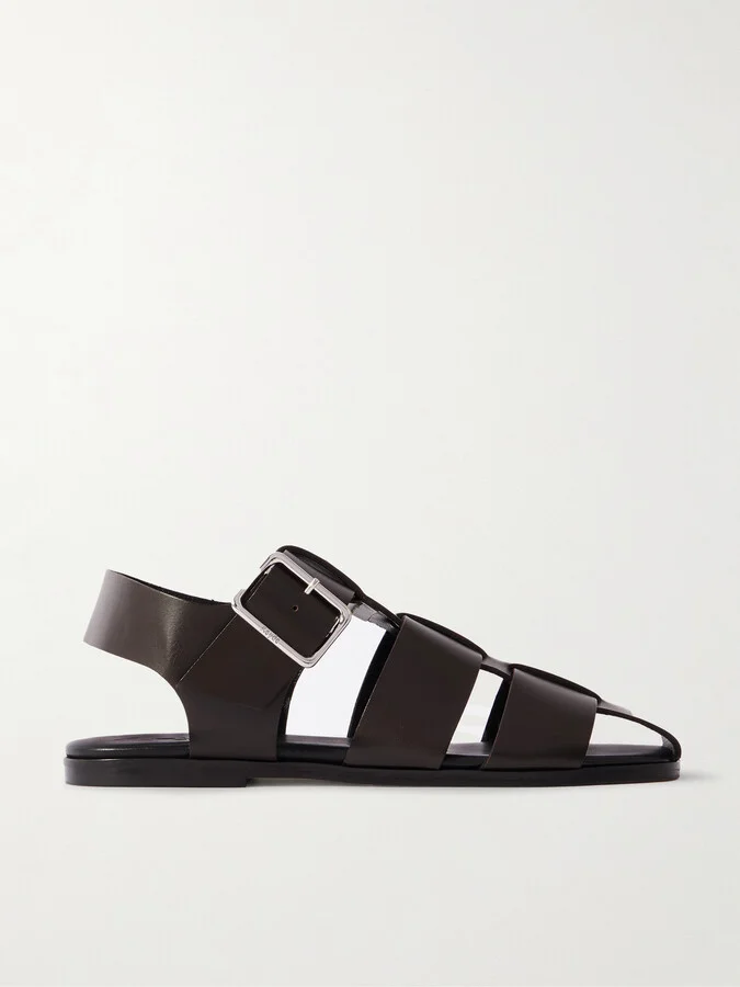 Aeyde - Whit Leather Sandals - Brown