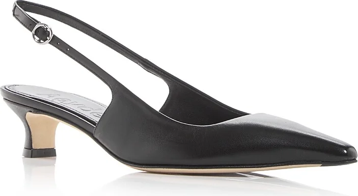 Aeyde Women's Catrina Slingback Kitten Heel Pumps