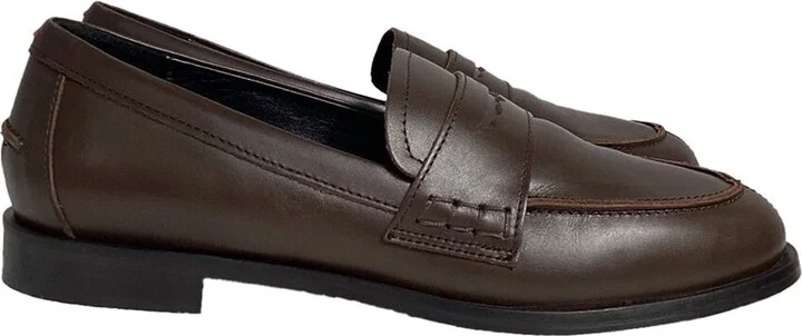 Aeyde Women's Leather Oscar Penny Loafer (Authentic Pre-Loved)