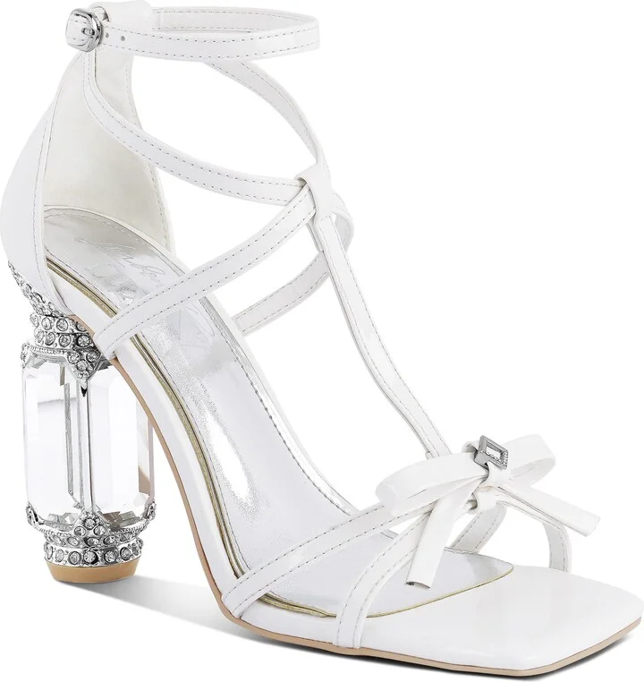 Affluence Crystal T-Strap Sandal