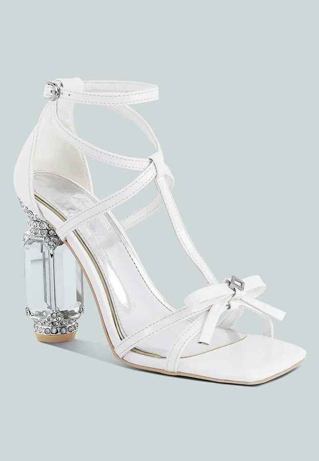 Affluence Jeweled High Heel Sandals - Image 2