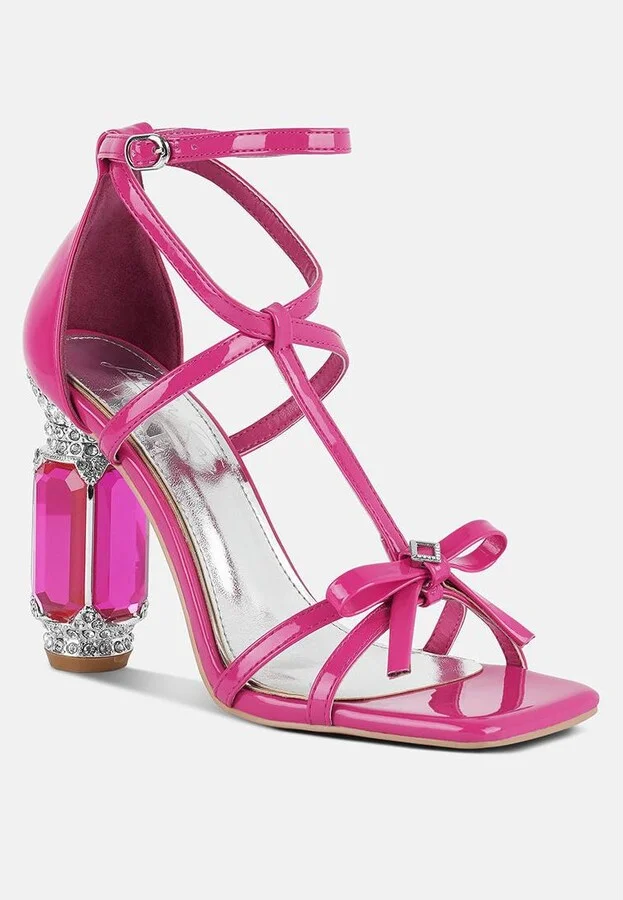 Affluence Jeweled High Heel Sandals - Image 7