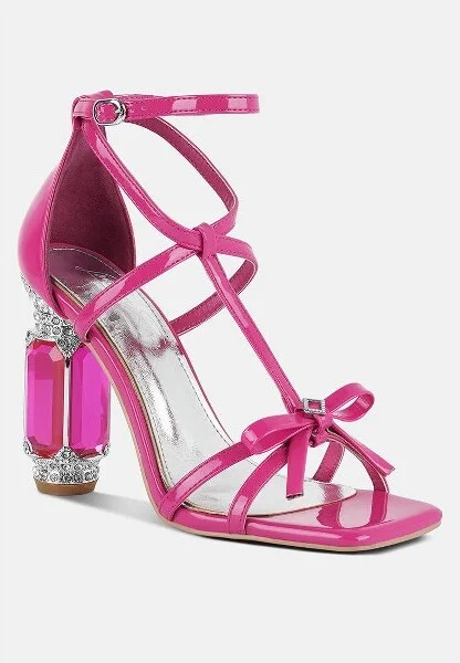 Affluence Jeweled High Heel Sandals Women - Image 4