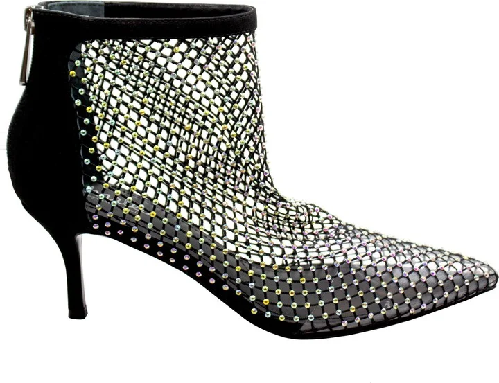 Afterhours Rhinestone Mesh Bootie - Image 2