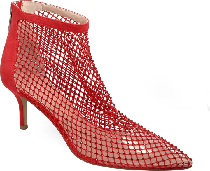 Afterhours Rhinestone Mesh Bootie