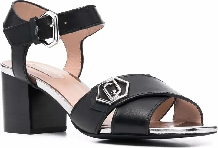 Agata logo-plaque sandals - Image 2