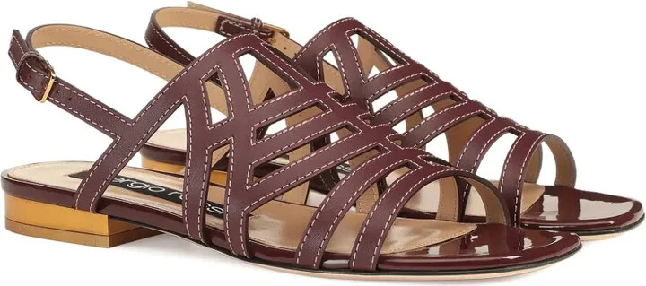Agate cut-out slingback sandals - Image 2