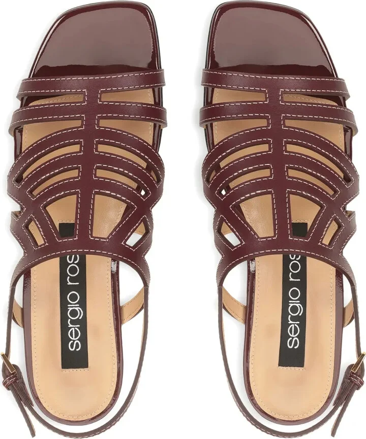 Agate cut-out slingback sandals - Image 4
