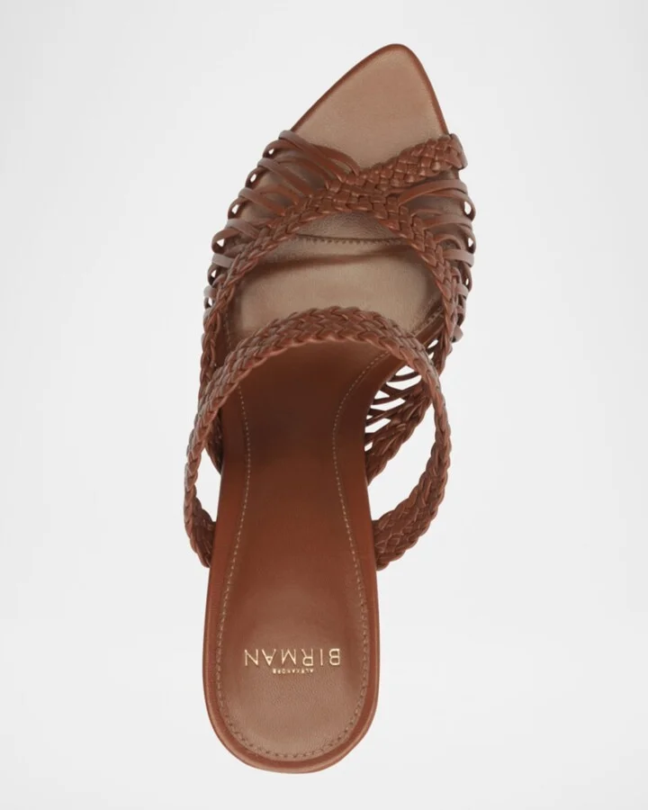 Agatha 85 Leather Stiletto Sandals - Image 3