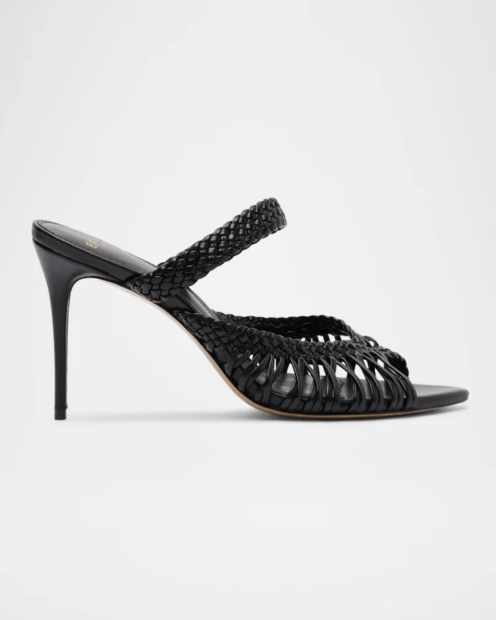 Agatha 85 Leather Stiletto Sandals