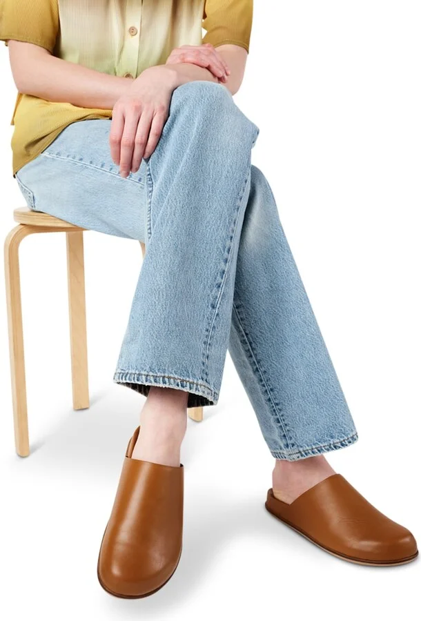 Agatha Slip On Natural Sole Mule-Brown - Image 2