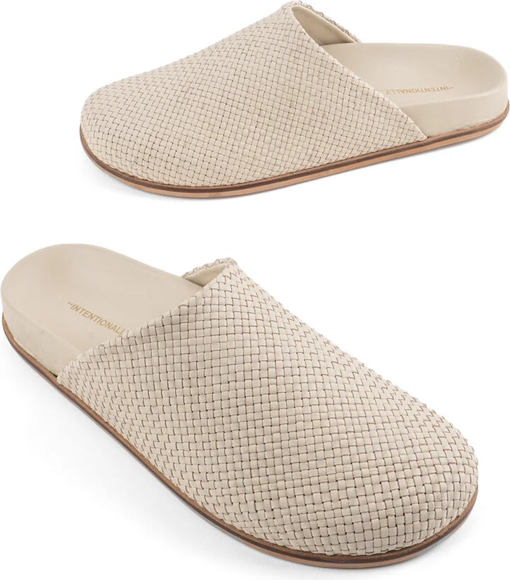 Agatha Woven Slip On Mule-Neutrals - Image 2