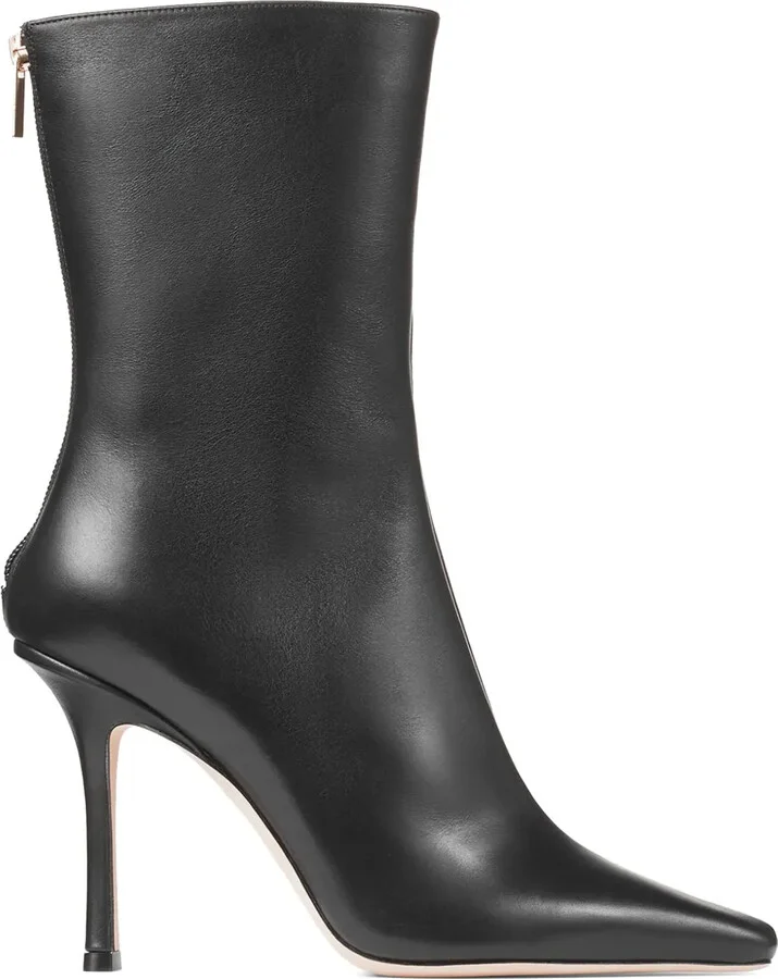 Agathe 100mm pointed-toe boots
