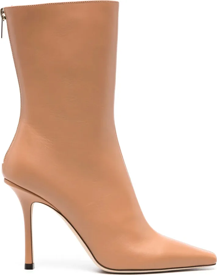 Agathe 100mm pointed-toe boots