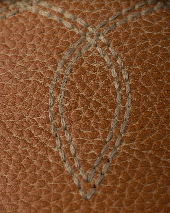 Aged-effect leather sneakers - Image 5