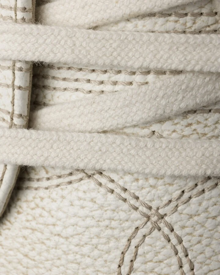 Aged-effect leather sneakers - Image 6