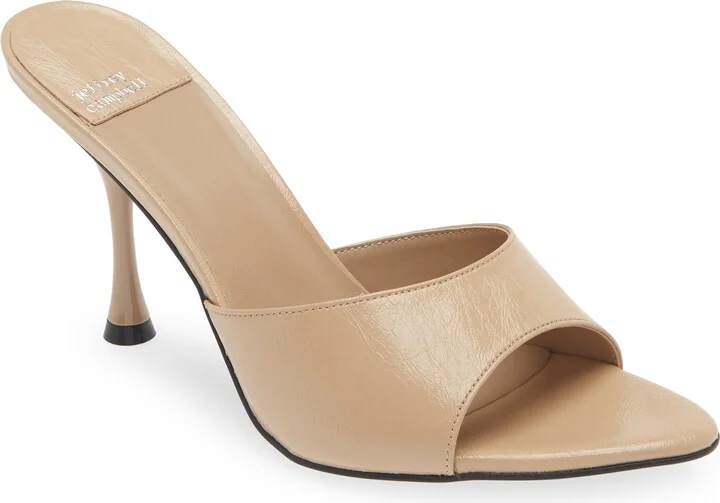 Beige Crinkle Patent