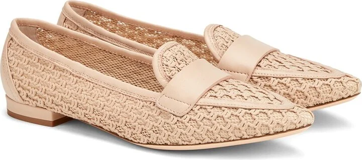 Agl Blanca Plots Leather Moccasin