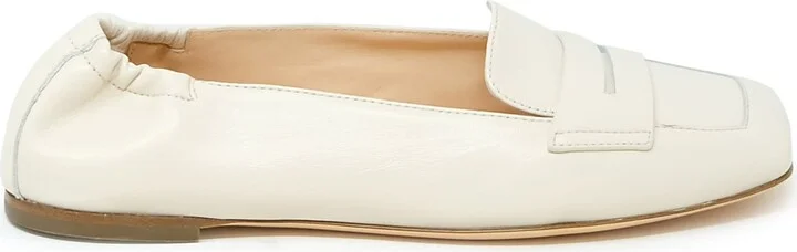 Agl Cream Leather Loafer Softy