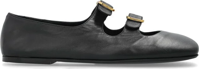 AGL Double Strap Ballet Flat Shoes