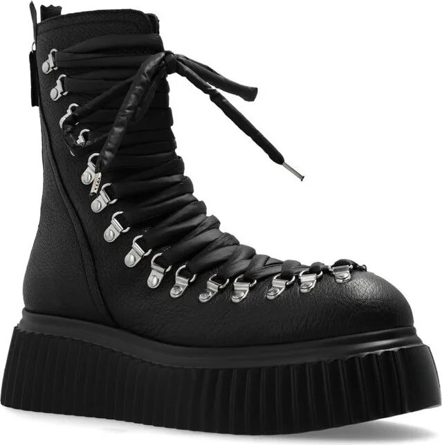 AGL Lace-Up Platform Boots