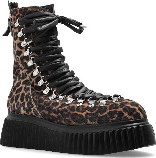 AGL Lace-Up Platform Boots