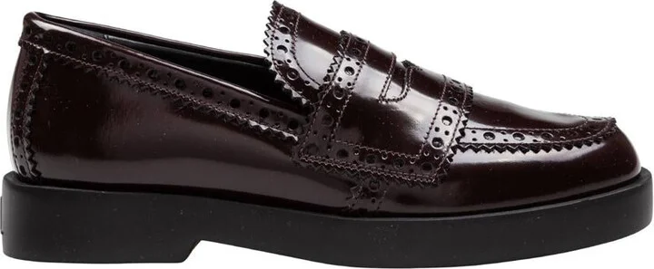 Agl Leather Loafer With Vamp