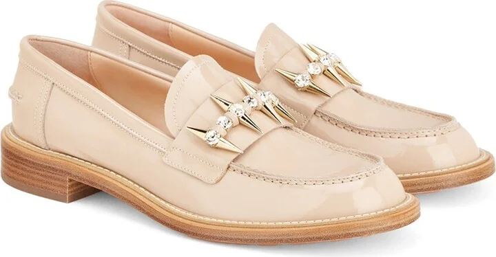 Agl Lola Spike Patent Moccasin